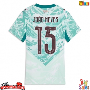 Portugal Joao Neves #15 Replica Away Stadium Shirt for Women World Cup 2026 Short Sleeve